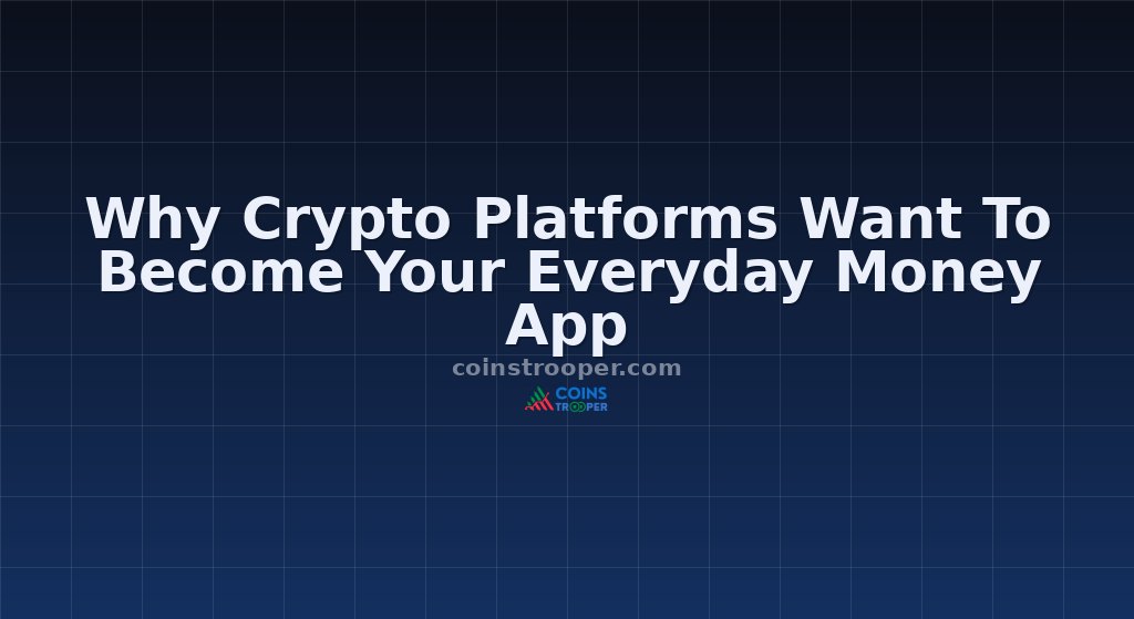 Why Crypto Platforms Want To Become Your Everyday Money App