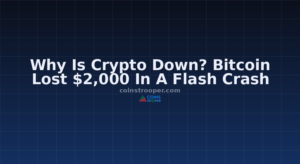 Why Is Crypto Down? Bitcoin Lost $2,000 In A Flash Crash