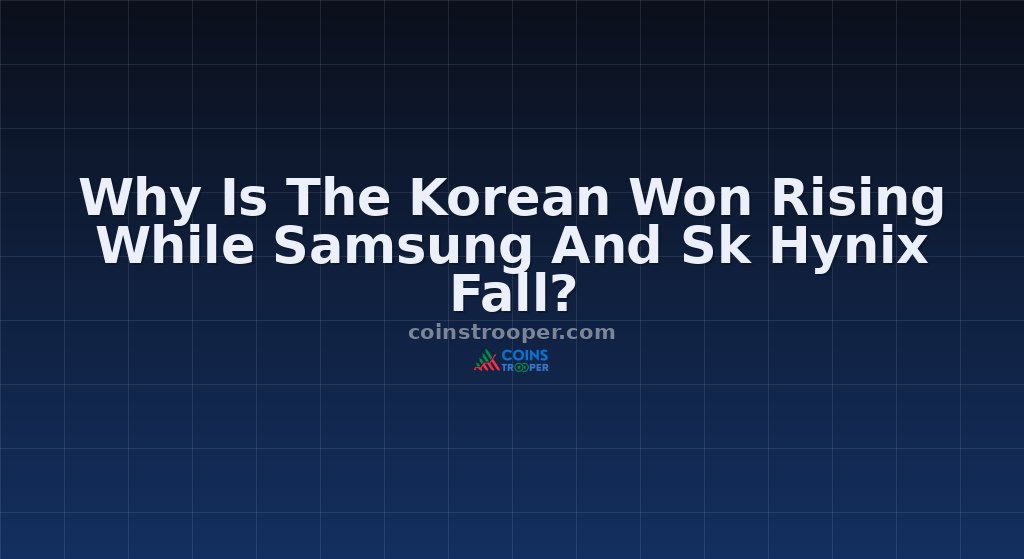 Why Is The Korean Won Rising While Samsung And Sk Hynix Fall?