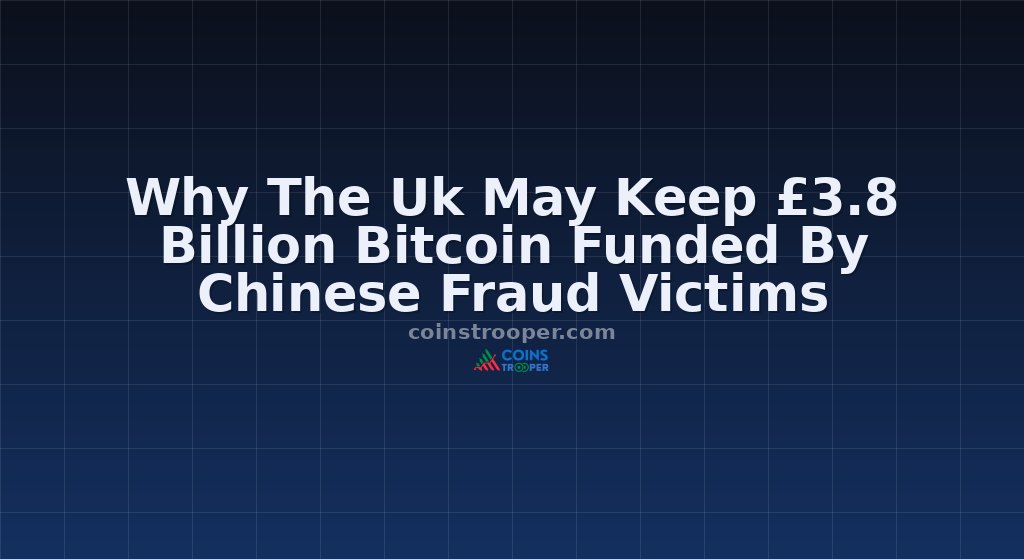 Why The Uk May Keep £3.8 Billion Bitcoin Funded By Chinese Fraud Victims