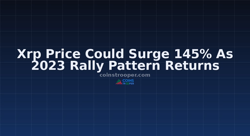 Xrp Price Could Surge 145% As 2023 Rally Pattern Returns