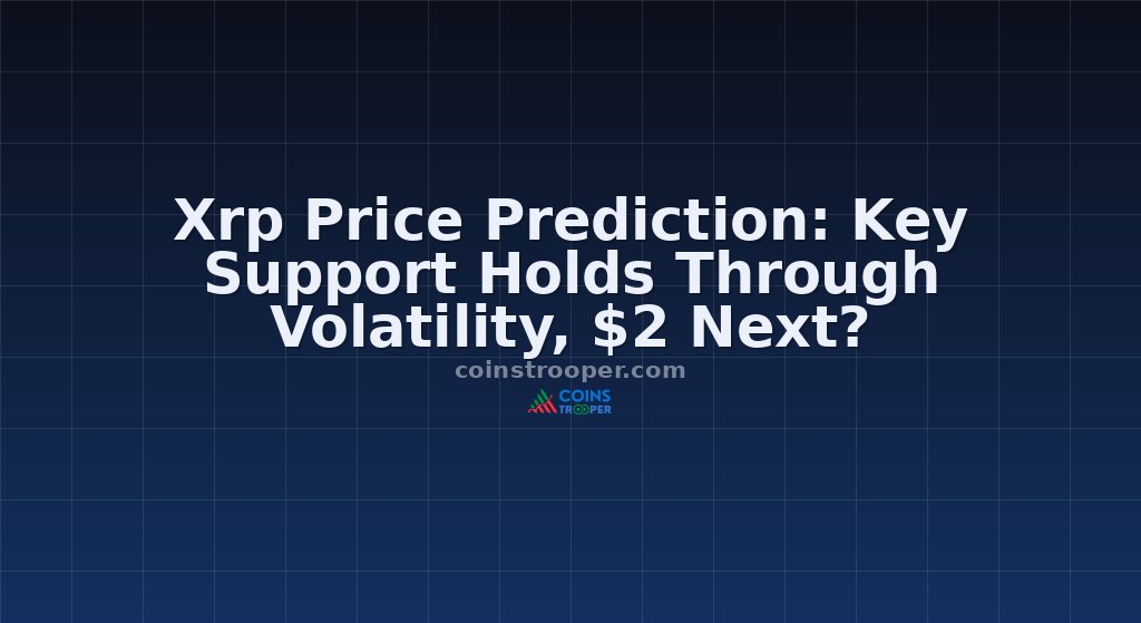 Xrp Price Prediction: Key Support Holds Through Volatility, $2 Next?