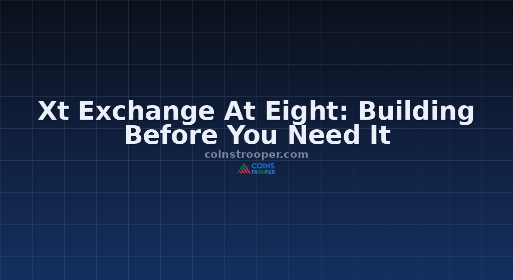 Xt Exchange At Eight: Building Before You Need It