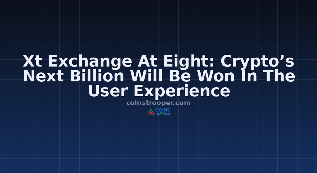 Xt Exchange At Eight: Crypto’s Next Billion Will Be Won In The User Experience