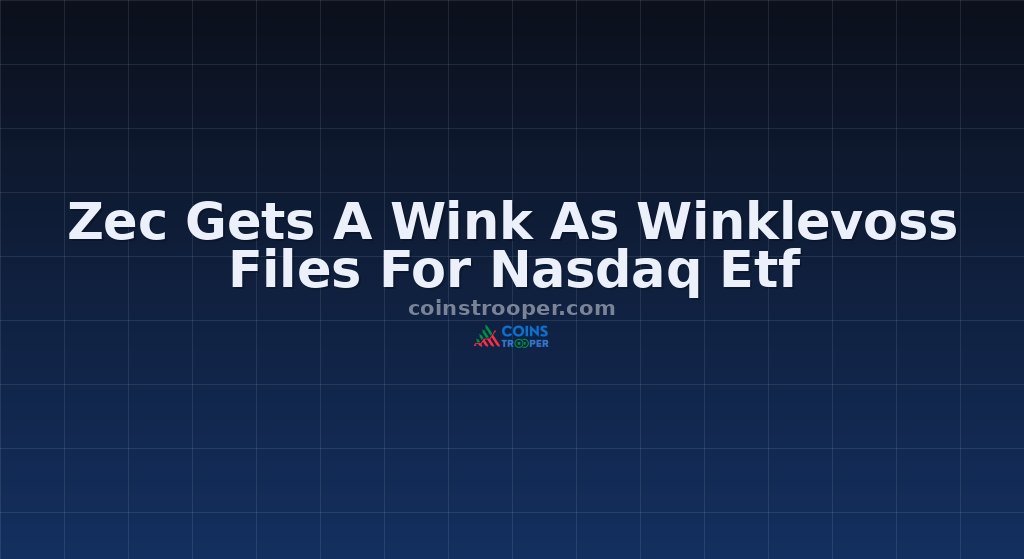 Zec Gets A Wink As Winklevoss Files For Nasdaq Etf