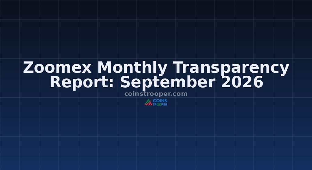 Zoomex Monthly Transparency Report: September 2026