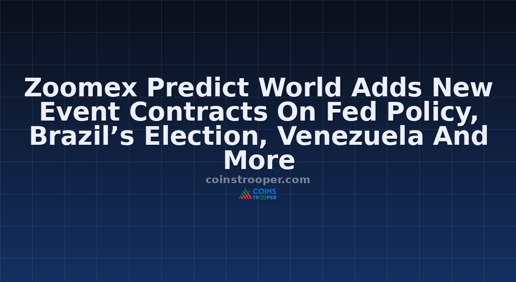 Zoomex Predict World Adds New Event Contracts On Fed Policy, Brazil’s Election, Venezuela And More