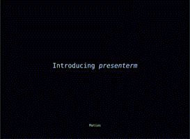PRESENTERM github.com/mfontanini/PRESENTERM logo