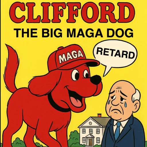 Clifford The Big MAGA Dog logo