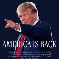 AMERICA IS BACK logo