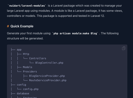 LARAVEL-MODULES github.com/nwidart/LARAVEL-MODULES logo