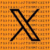 RUNES•X•BITCOIN logo