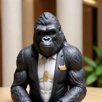 The handsome gorilla logo