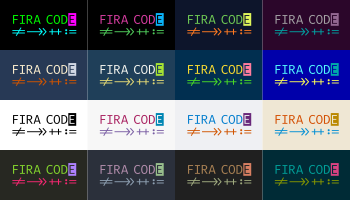 FIRACODE github.com/tonsky/FIRACODE logo