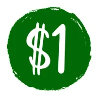 will go to $1 logo